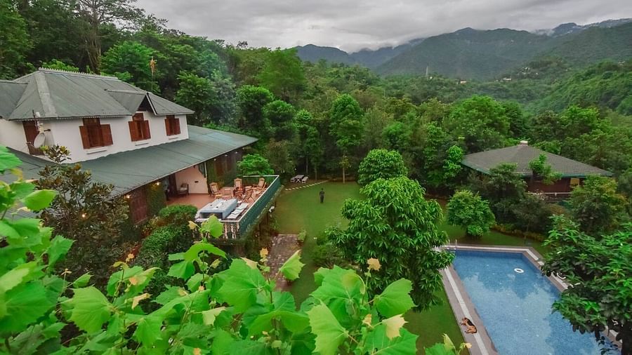 Overview image of Shaheen Bagh resorts with a swimming pool