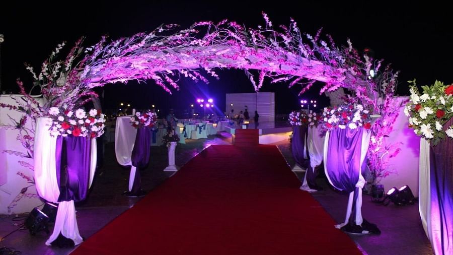 decoration at our rooftop event venue in vile parle at the orchid hotel mumbai