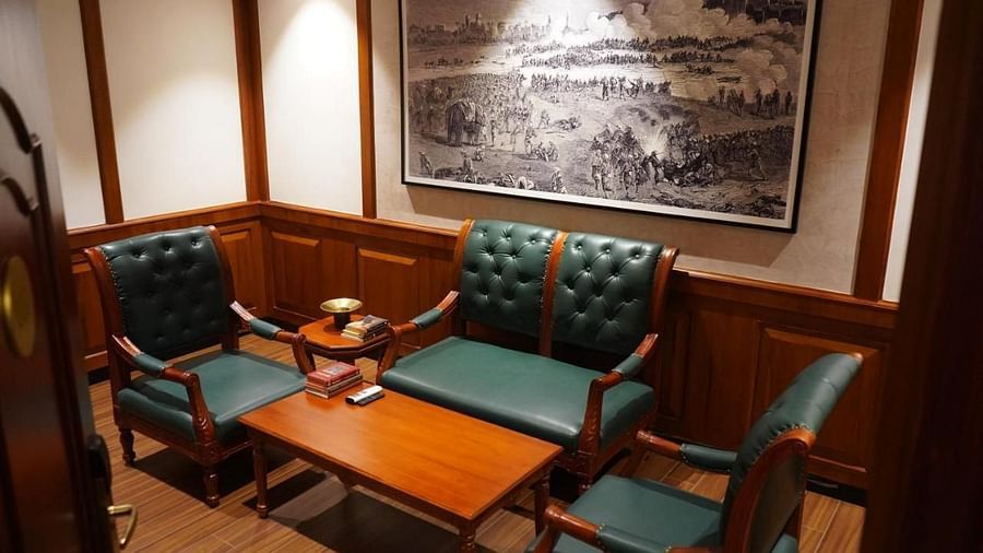 Royal Heritage Suite featuring seating areas and interior decor at Nalapad Hotel Bangalore International.