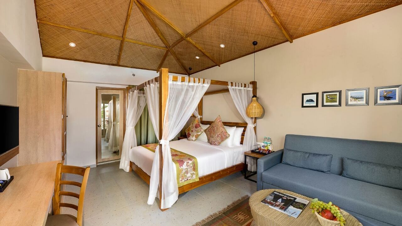 Wind Chimes room image with cosy bed and beautiful ambience
