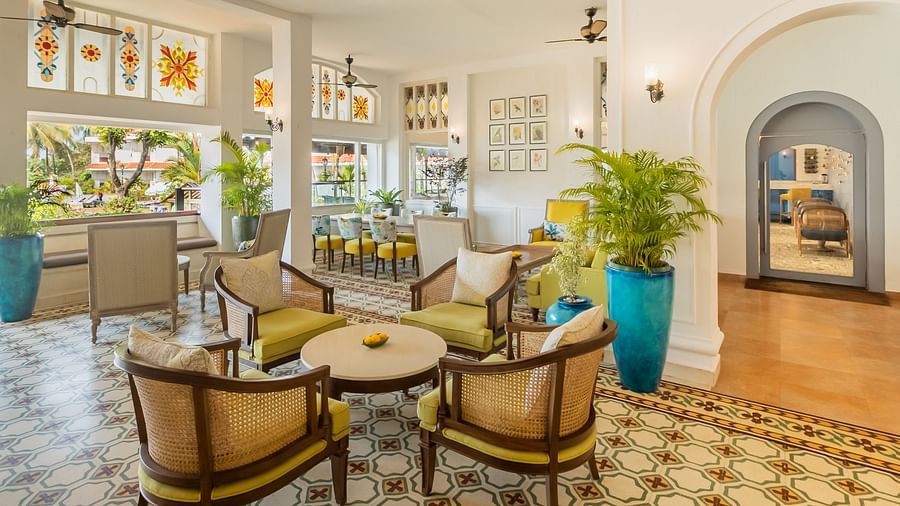 interior of chutney - multi-cuisine restaurant in goa