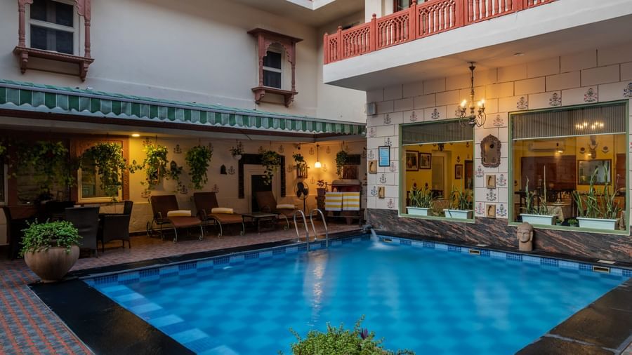 Pool - Boutique Hotel in Jaipur-Suryaa Villa -6