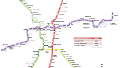 Evoma - Business Hotel, K R Puram, Bangalore Bangalore Whitefield-Bengaluru-Namma-Metro-Phase-2-Line-Map