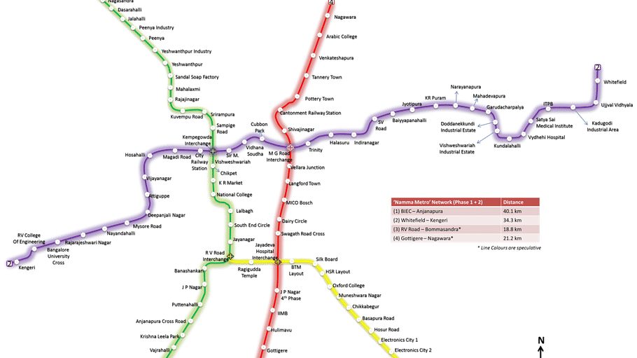 Evoma - Business Hotel, K R Puram, Bangalore Bangalore Whitefield-Bengaluru-Namma-Metro-Phase-2-Line-Map