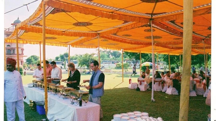 Dining at Umaid Palace Hotel Kalakho Dausa Rajasthan 