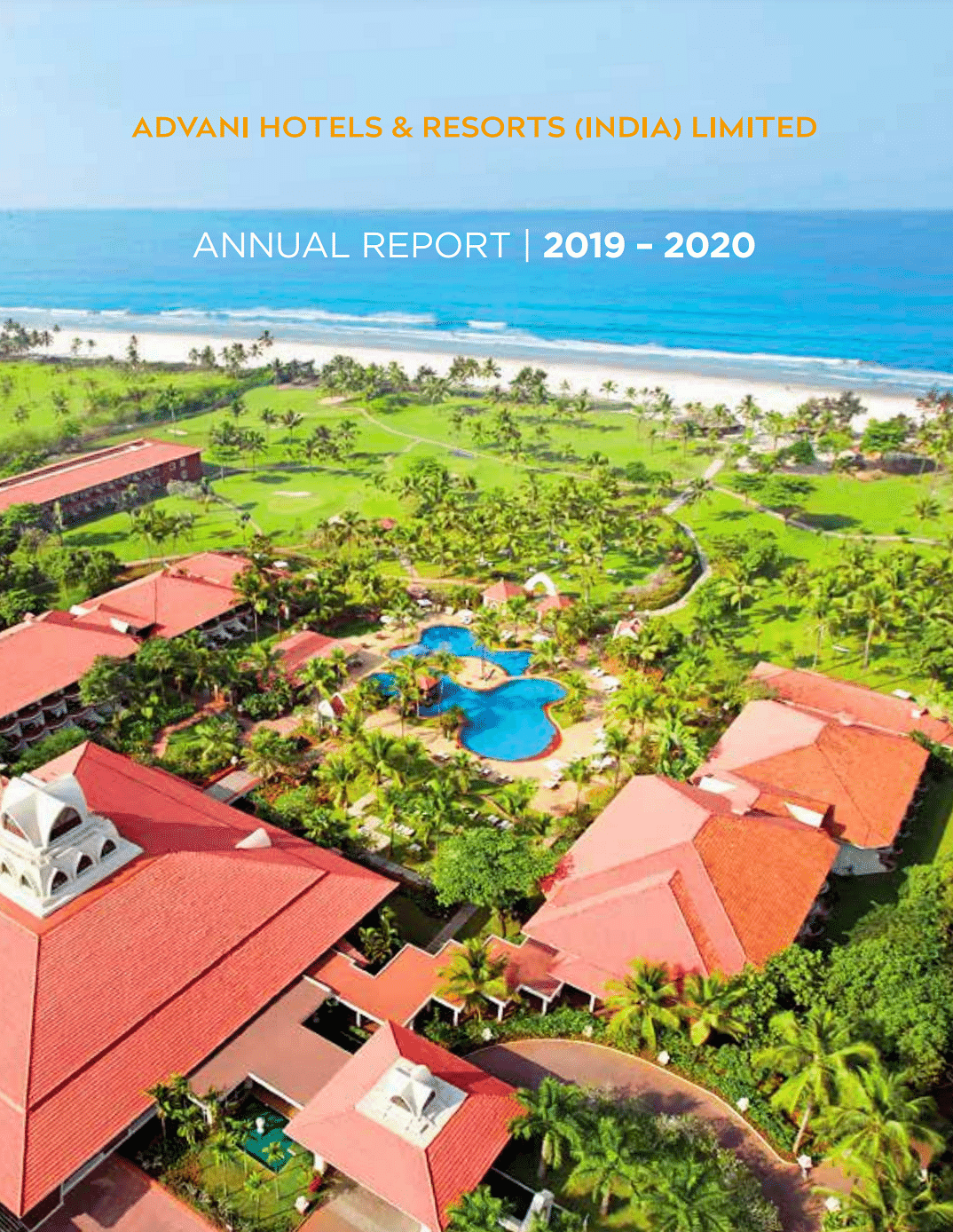 aerial view of Caravela Beach Resort Goa with trees surrounding it