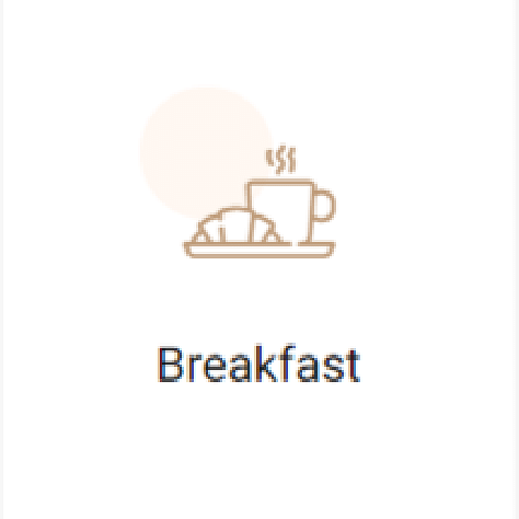 An icon of hot tea and croissant served as breakfast - Pai Group of Hotels