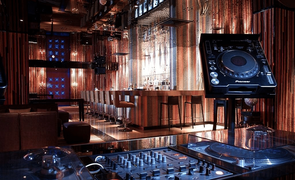 The Flava venue that features a DJ console - Night Hotel Bangkok.