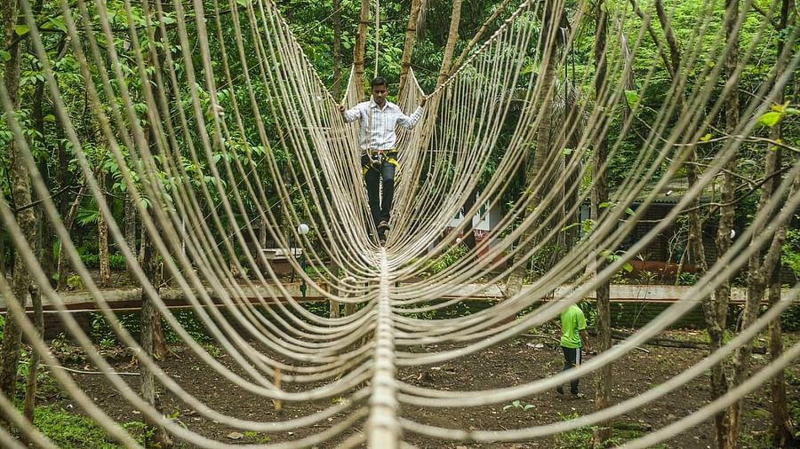 burma-bridge sajan-outdoor adventure activity for thrill seekers.