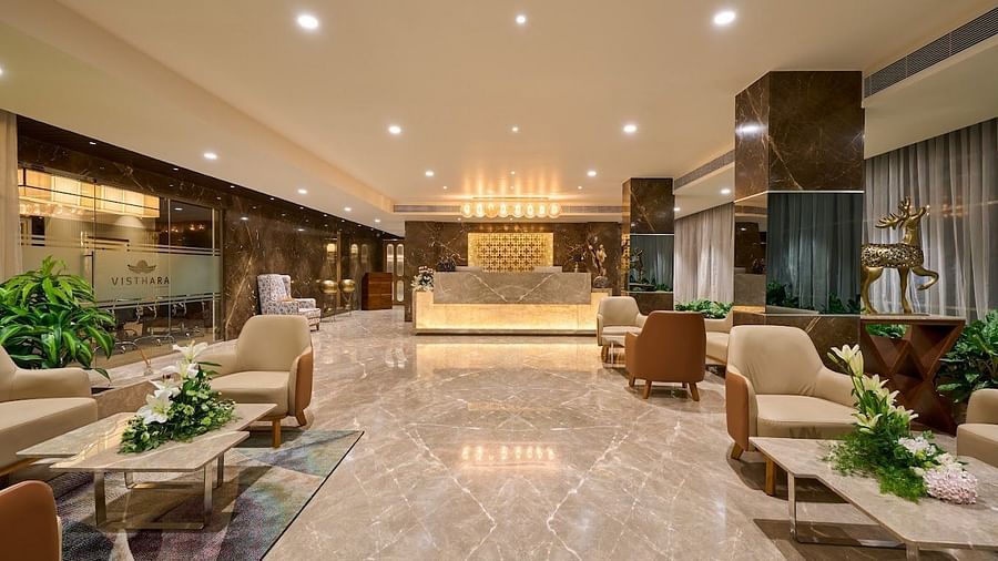 Image of the Lobby and reception at Visthara - Urban Boutique Hotel, Bangalore