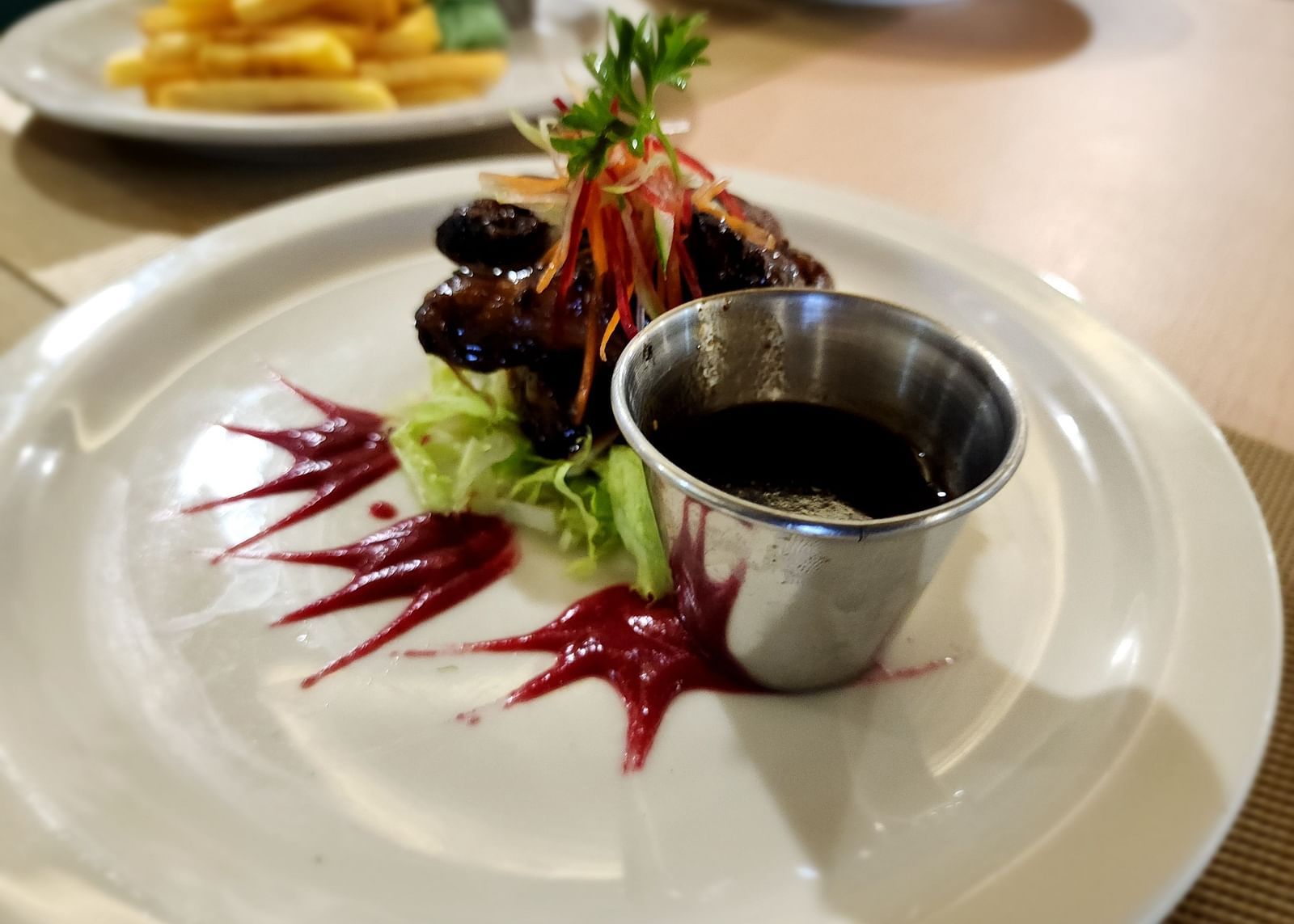 A gourmet dessert garnished with a dash of creativity - Hotel 39, Jamaica