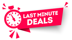 A banner of our last minute deals offer