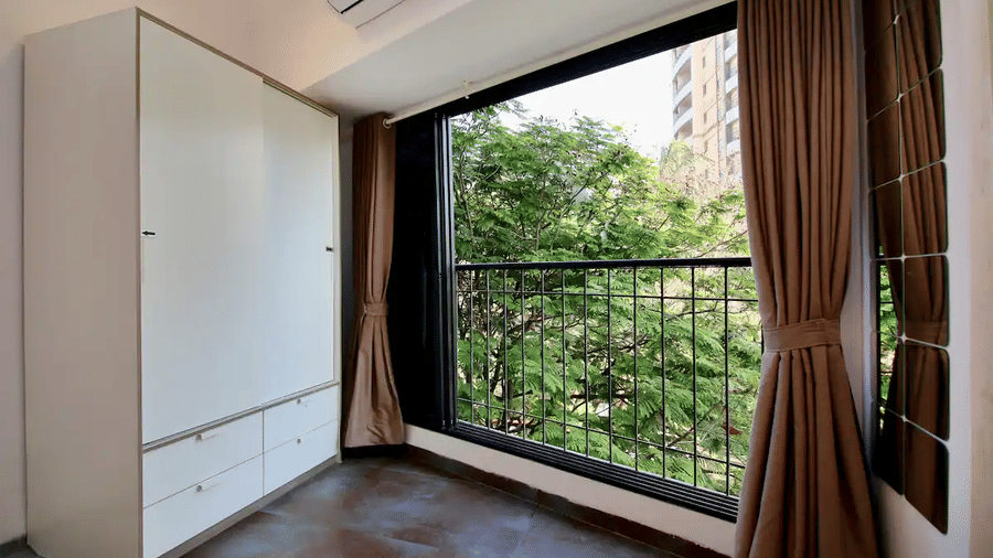 Premium living room of a service apartment