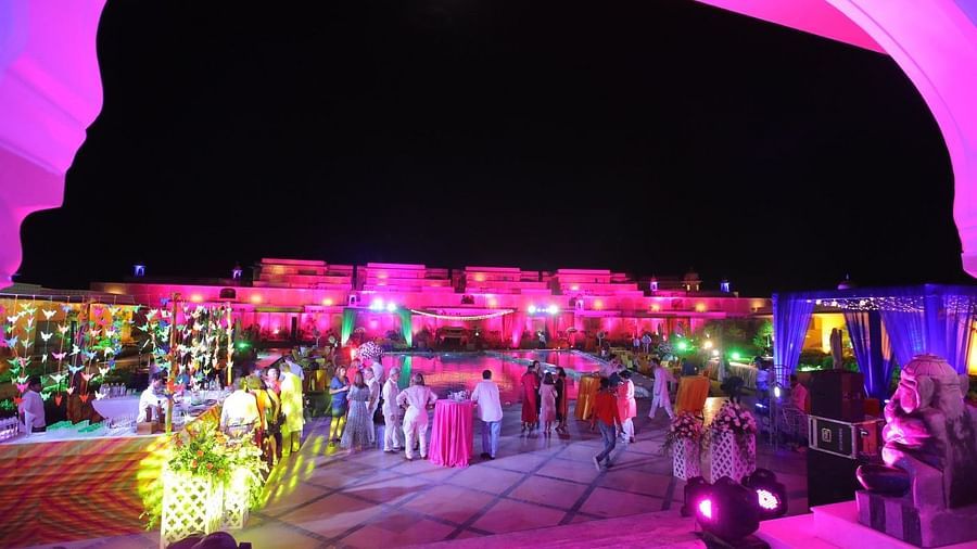 the pool deck event venue decorated for an occasion - Buena Vista 2