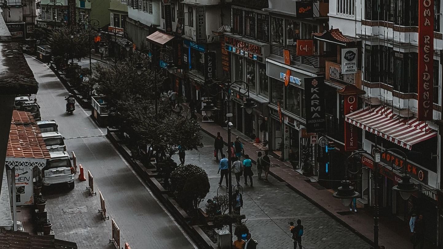 Gangtok MG marg view from room