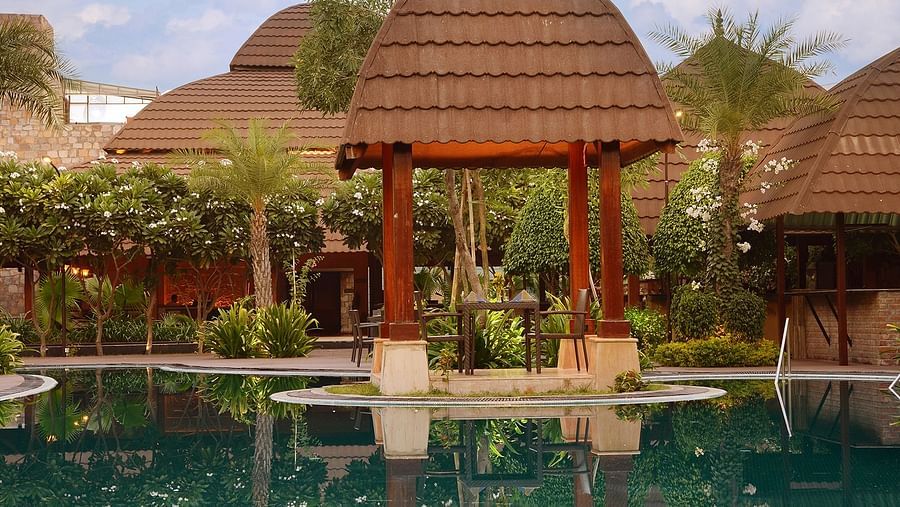 pool and gazebo at Ananta Pushkar