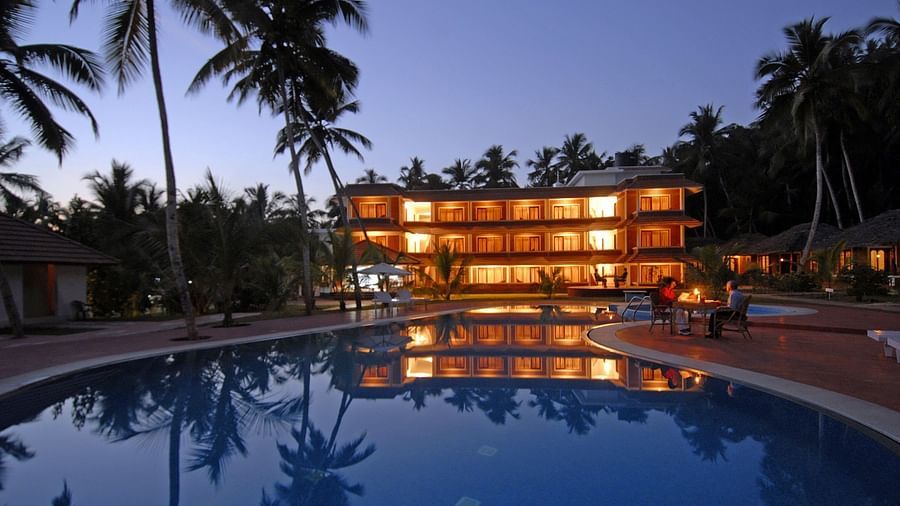 Facade image of Abad Harmonia, Kovalam as seen from near the swimming pool