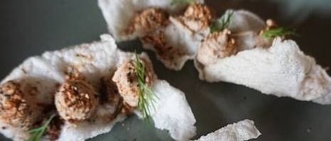 A delicacy at the chefs table dinner at The Nanee
