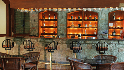 A bar with high stools, Bar in Coimbatore - Black Thunder, Coimbatore