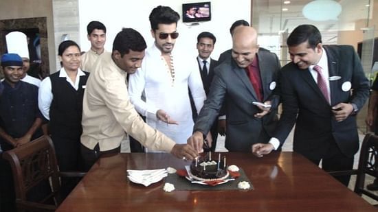 celebrity Gautam Gulati at The Orchid Hotel pune 