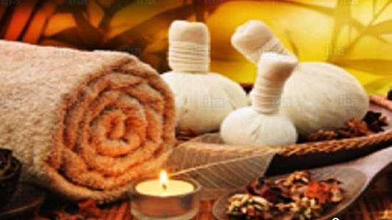 The image of a bunch of items denoting well-being and serenity