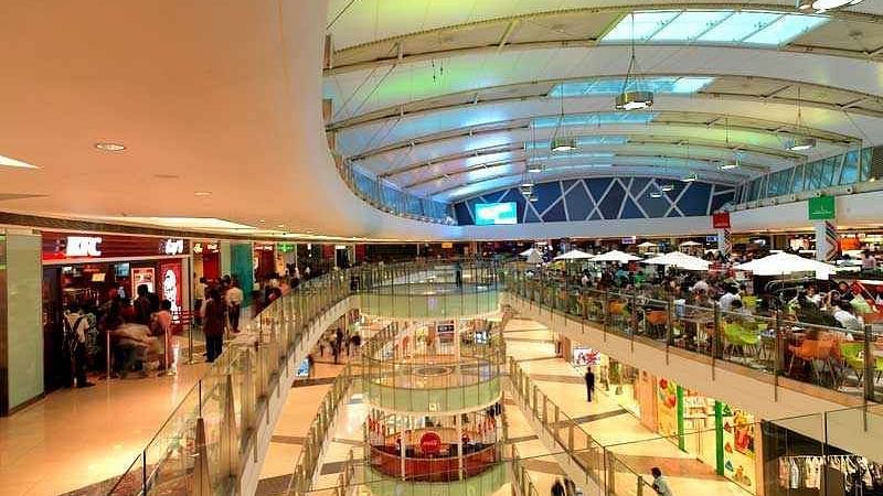 an interior of a shopping mall