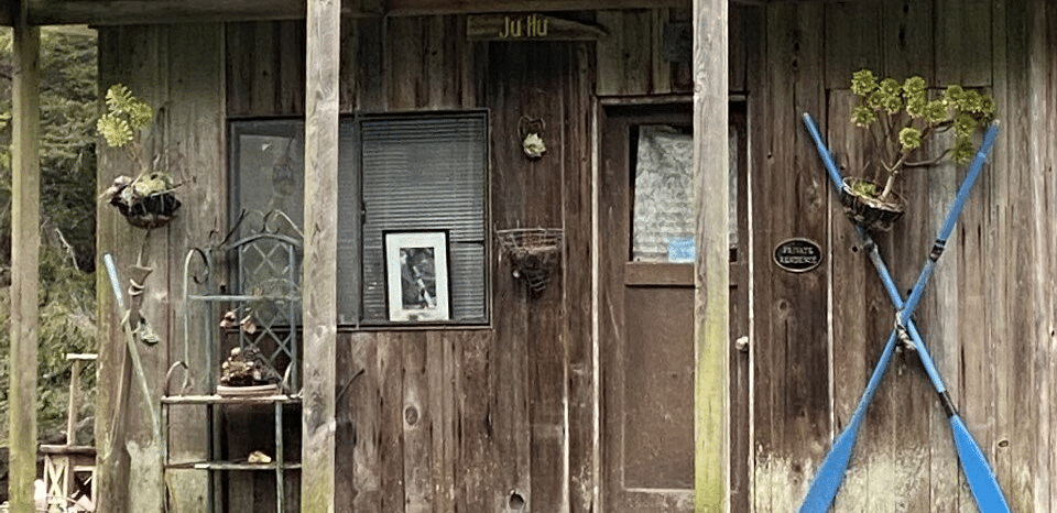A very old broken house with twofloors 
