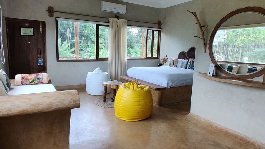 Amberjack room side view shows how spacious, airy and well ventilated the room is.