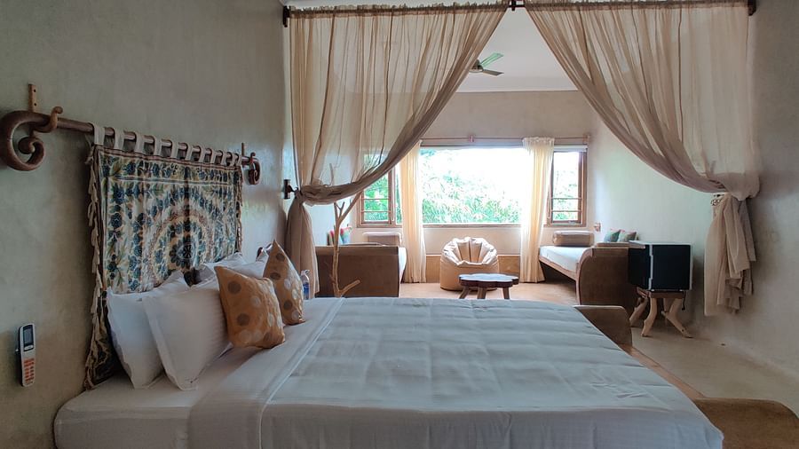 A side view of the bed | Matsya Island Retreat