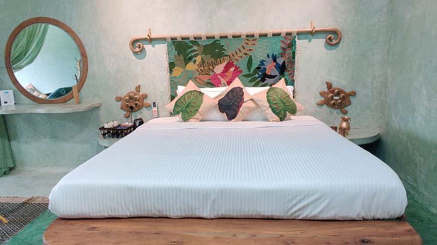 Front view of a bed | Matsya Island Retreat