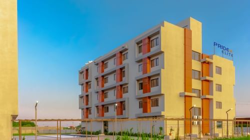 side facade view of the Pride Elite Becharaji