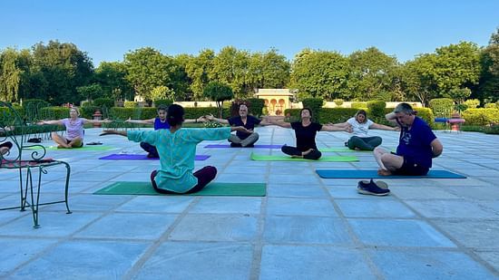 Yoga at Umaid Palace, Dausa -1