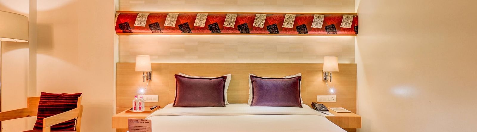 a view of the deluxe room at The SSK Solitaire Hotel & Banquets, Mumbai Naka - Nashik