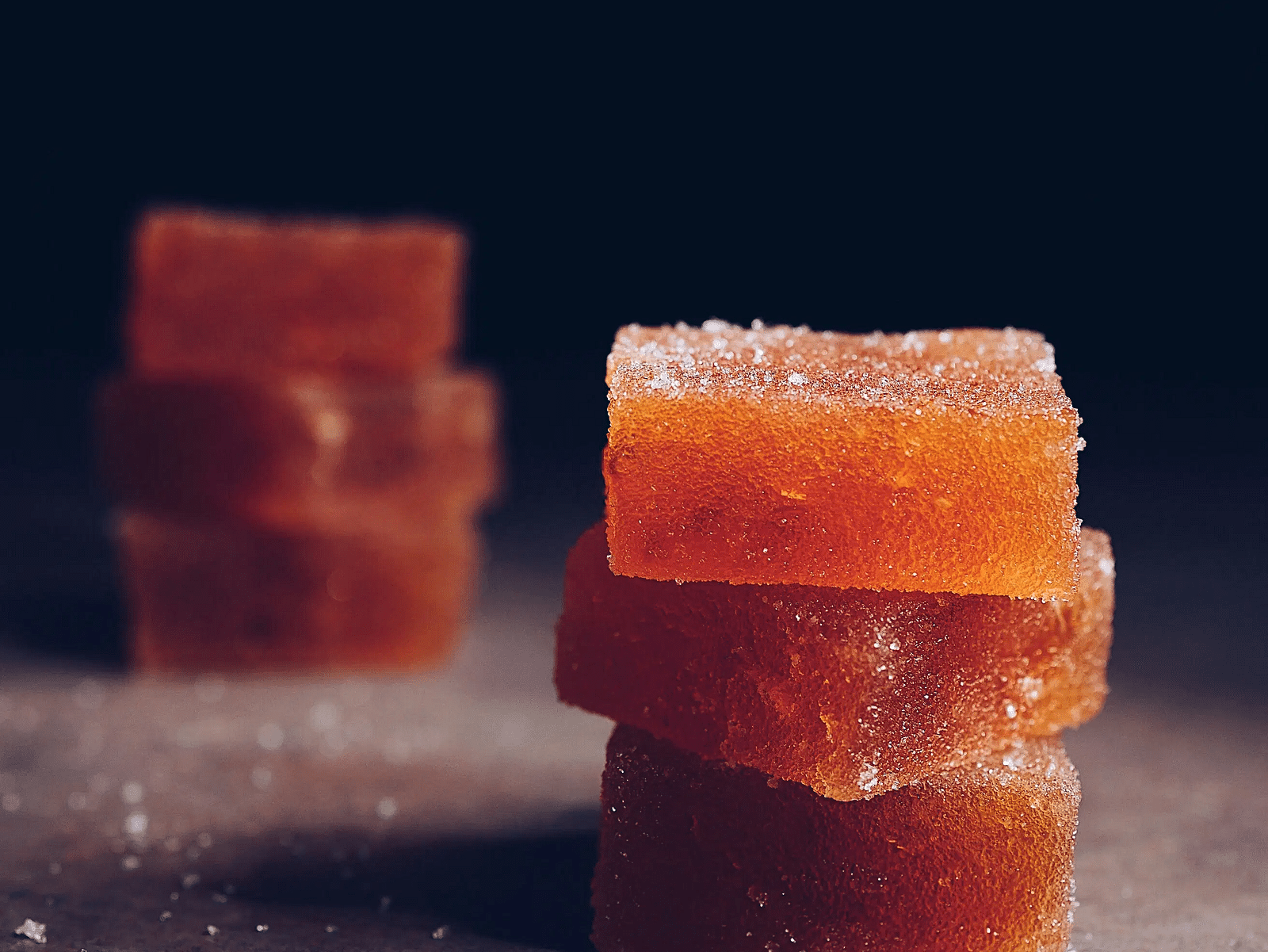 Close-up of stacked pieces of traditional Indian sweet