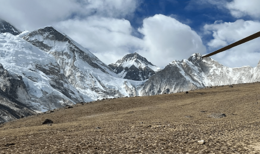 An image of mountains and a barren land | Kavya Resort and Spa, Nagarkot