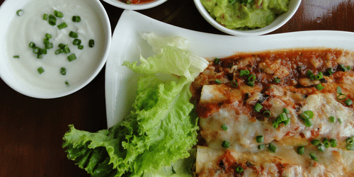 Chicken enchiladas Mexican