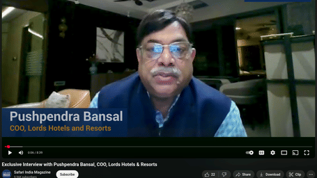 Screenshot of media promotion for Lords Hotels & Resorts.