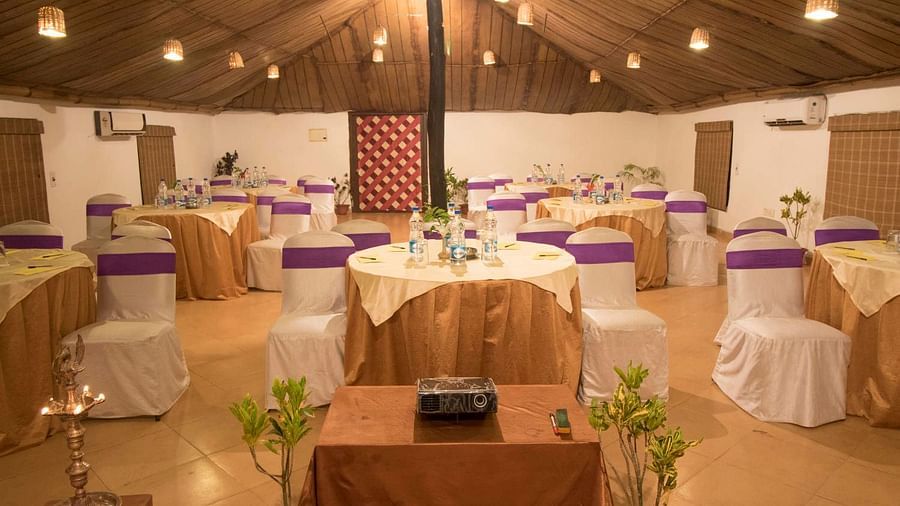 Sankhapuspi conference room with round table  seating arrangement 
