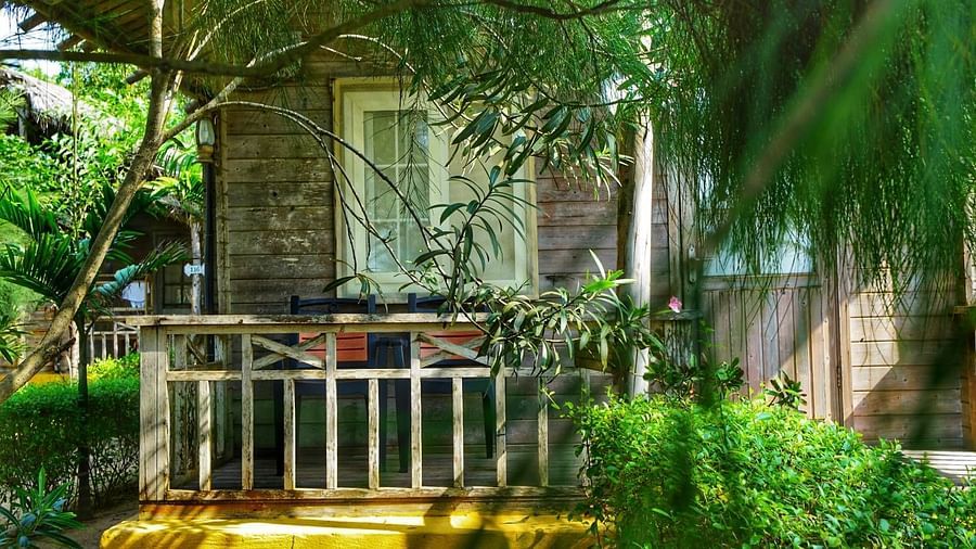 Lotus Eco Resort Konark with garden and exterior front view 