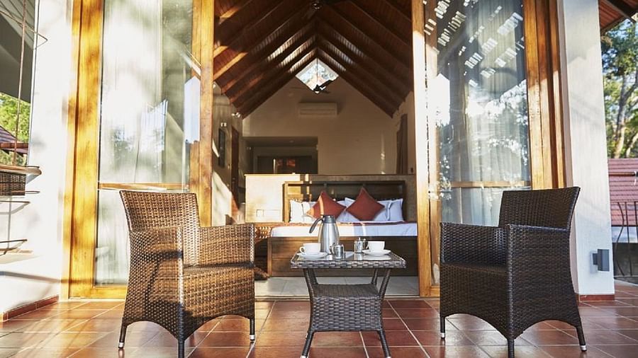 The Birchwood Retreat - view of premium room from the outside, looking in