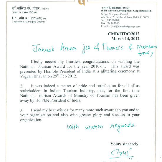 2010 Lalit K Panwar-ltr - March-2012