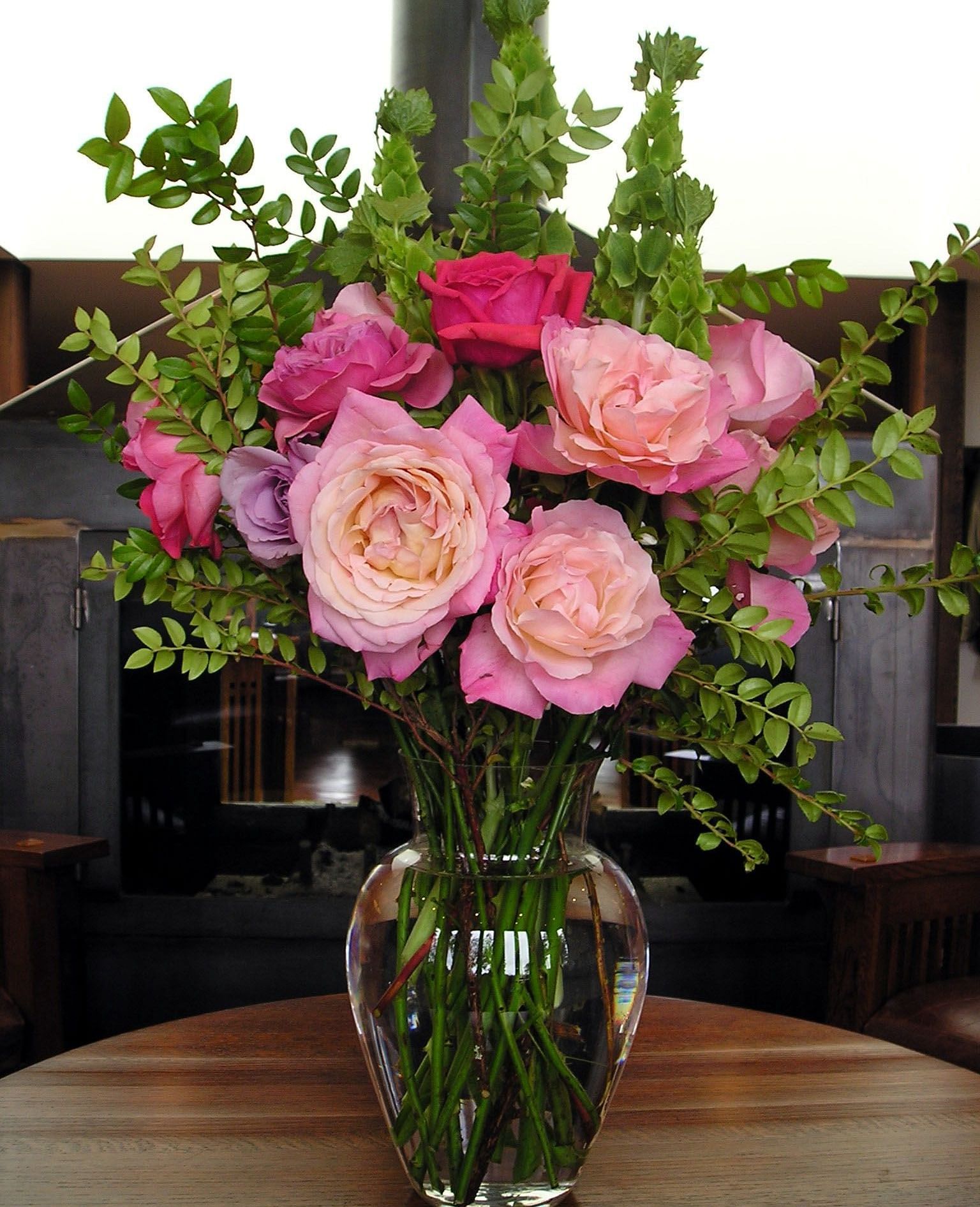 Roses placed in a glass jar - Brewery Gluch Inn & Spa
