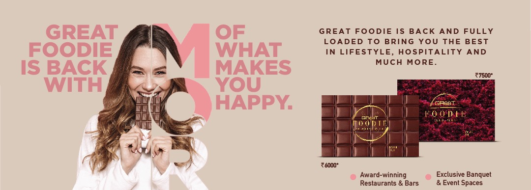 A banner showing the Great Foodie option