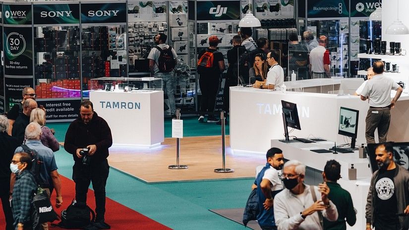 Electronic exhibition at a trade centre in Chennai