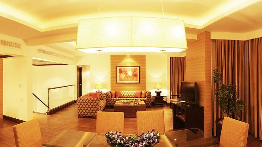 living room of our Presidential Suite in Mumbai