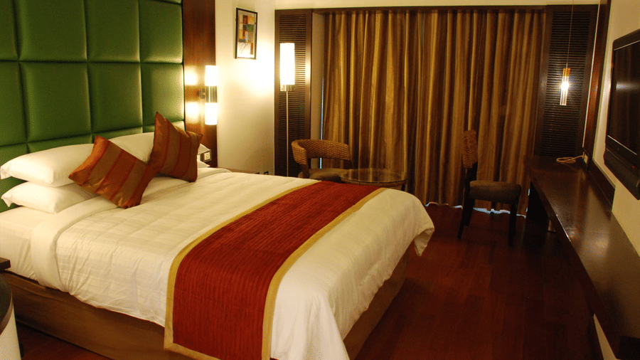 Purple Ribbon Room at Iris Hotel on Brigade Road Bangalore buho0x