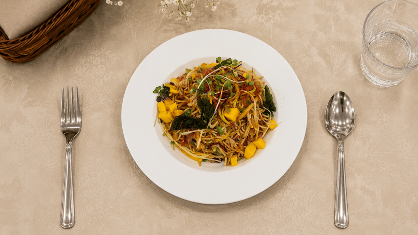 Thai Mango Salad showcasing seasonal mango flavours