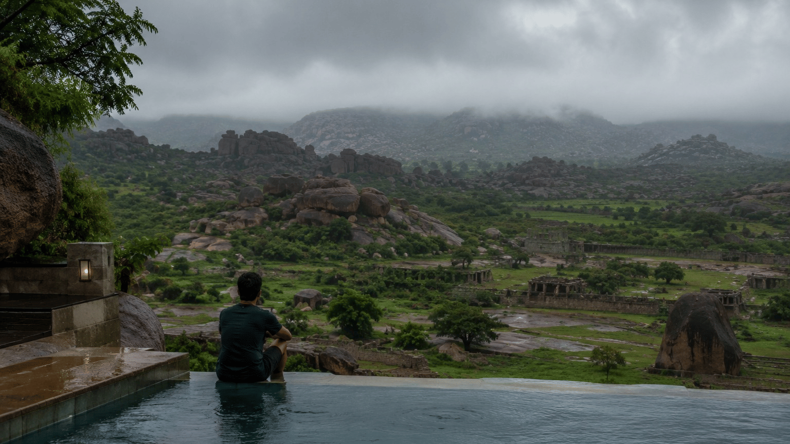 Hampi monsoon travel Nature Trails Ashoka Resort slow travel heritage