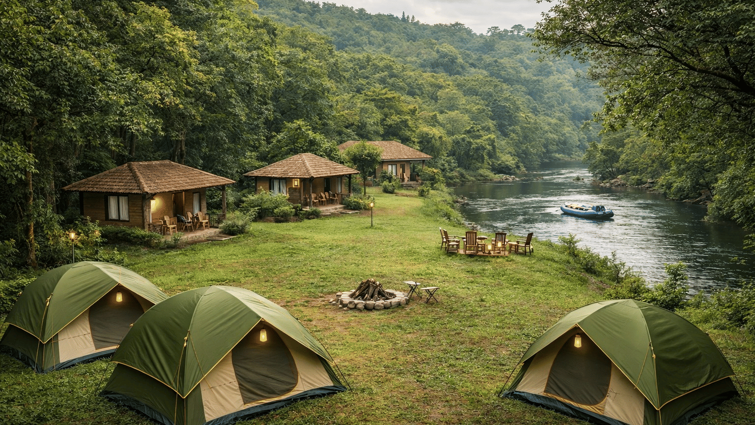 Hotels near Kolad river rafting stay