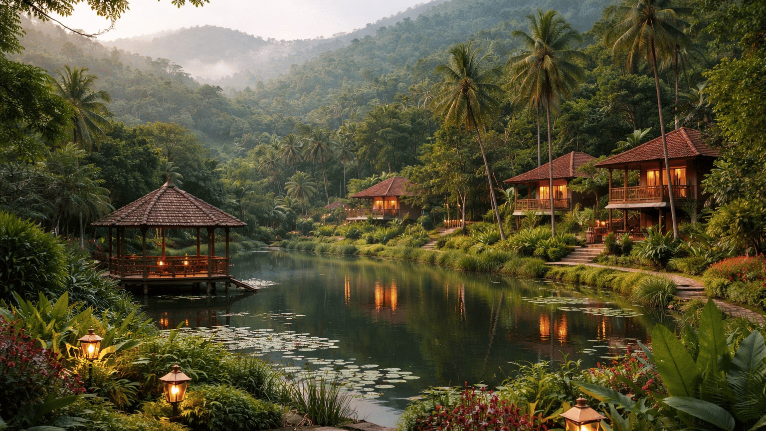 Resorts in Ponda Goa surrounded by lush greenery